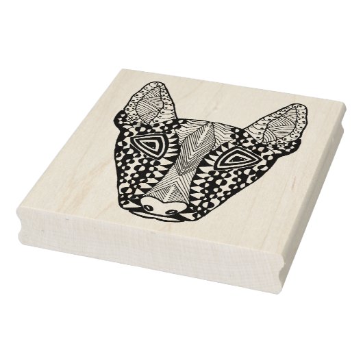 Bull Terrier Sketch Gummistempel (Stempel)