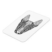 Bull Terrier Sketch Magnet (Linke Seite)