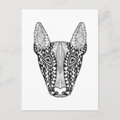Bull Terrier Sketch Postkarte (Vorderseite)