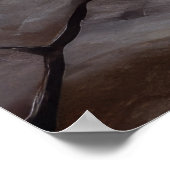 Bull Terrier Snowy Sleigh Weihnachtsdekor Poster (Ecke)