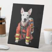 Bull Terrier Sockelschild (In Situ)