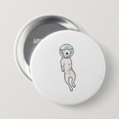 Bull Terrier Space Button (Vorne & Hinten)