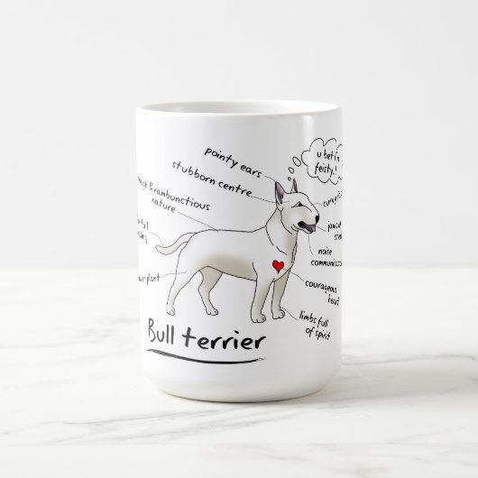 Bull Terrier Tasse (Mittel)