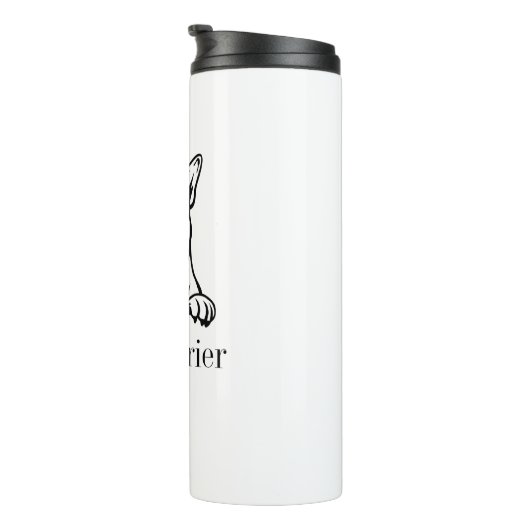 Bull Terrier Thermosbecher (Nach rechts gedreht)