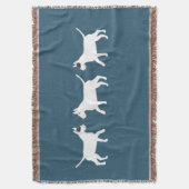 Bull Terrier Throw Blanket Decke (Vorderseite Vertikal)