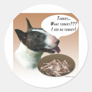 Bull Terrier Türkei Runder Aufkleber