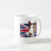 Bull Terrier UK grunge flag // TASSE CUP (VorderseiteRechts)