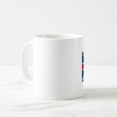 Bull Terrier UK grunge flag // TASSE CUP (Vorderseite Links)