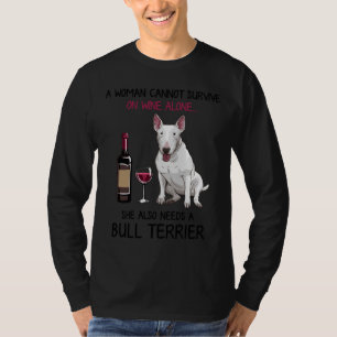 Bull Terrier und Wine Dog Angepasst T-Shirt