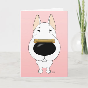 Bull Terrier Valentine Feiertagskarte