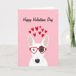 Bull Terrier Valentines Liebe Card Feiertagskarte