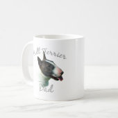 Bull Terrier Vater 2 Kaffeetasse (Vorderseite Links)