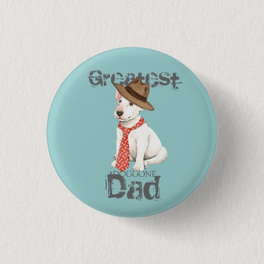 Bull Terrier Vater Button (Vorderseite)
