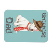 Bull Terrier Vater Magnet (Horizontal)