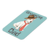 Bull Terrier Vater Magnet (Linke Seite)