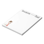 Bull Terrier Vater Notizblock (Rotiert)