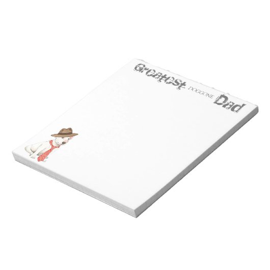 Bull Terrier Vater Notizblock (Rotiert)