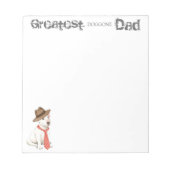 Bull Terrier Vater Notizblock (Vorderseite)