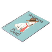Bull Terrier Vater Notizblock (Linke Seite)