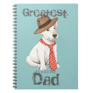 Bull Terrier Vater Notizblock