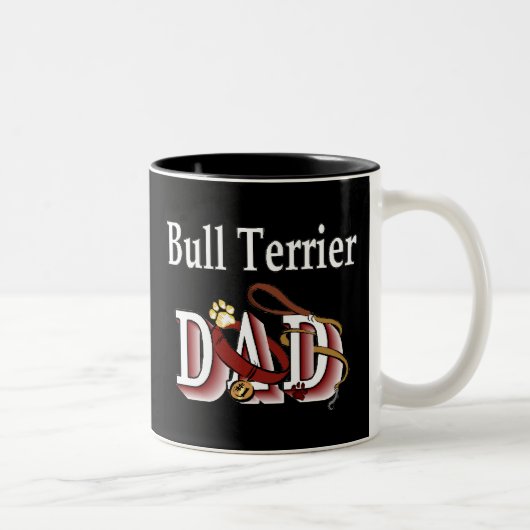 Bull Terrier Vater Tasse (Rechts)