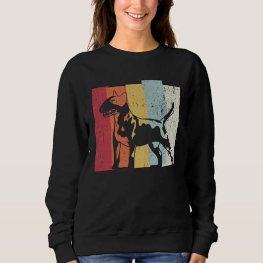 Bull terrier walk sweatshirt (Vorderseite)