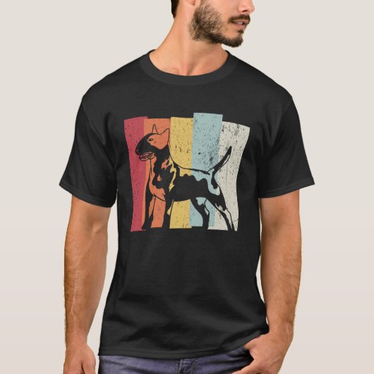 Bull terrier walk T-Shirt (Vorderseite)