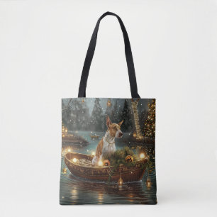 Bull Terrier Weihnachtsfestreise Tasche