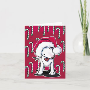 Bull Terrier Weihnachtskarte Feiertagskarte