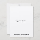 Bull Terrier Weihnachtskarte Santa Jumper (Rückseite)