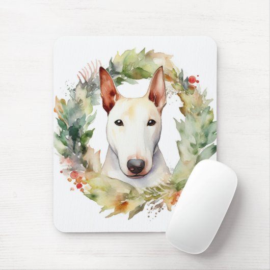 Bull Terrier Weihnachtsmann Mousepad (Mit Mouse)