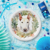 Bull Terrier Weihnachtsmann Pappteller (Party)