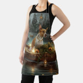 Bull Terrier Weihnachtsreise Schürze (InSitu)