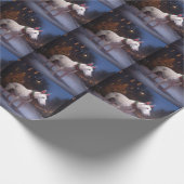 Bull Terrier Weihnachtssaison Geschenkpapier (Ecke)