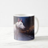 Bull Terrier Weihnachtssaison Kaffeetasse (VorderseiteRechts)