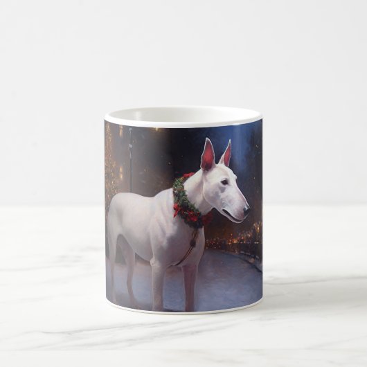 Bull Terrier Weihnachtssaison Kaffeetasse (Mittel)