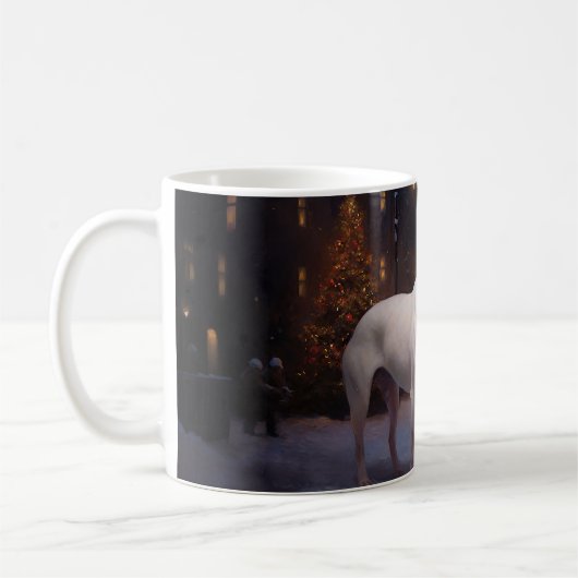 Bull Terrier Weihnachtssaison Kaffeetasse (Links)