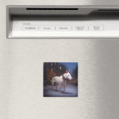 Bull Terrier Weihnachtssaison Magnet (In Situ (Geschirrspüler))