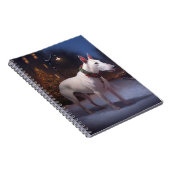 Bull Terrier Weihnachtssaison Notizblock (Rechte Seite)