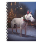 Bull Terrier Weihnachtssaison Notizblock (Vorderseite)