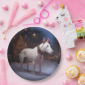 Bull Terrier Weihnachtssaison Pappteller (Party)
