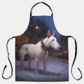 Bull Terrier Weihnachtssaison Schürze (Vorderseite)