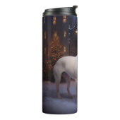Bull Terrier Weihnachtssaison Thermosbecher (Nach links gedreht)