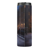 Bull Terrier Weihnachtssaison Thermosbecher (Rückseite)