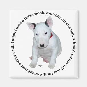 Bull Terrier Welpen-Liederchen Magnet