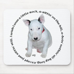 Bull Terrier Welpen-Liederchen Mousepad