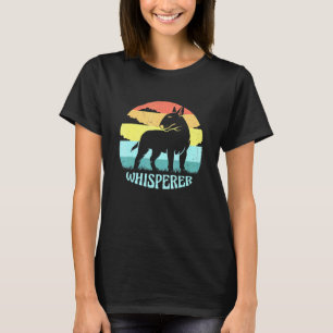 Bull Terrier Whisperer Cool Retro Sunset Vintag P T-Shirt