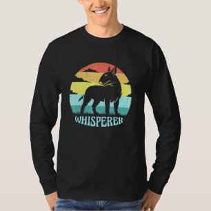Bull Terrier Whisperer Cool Retro Sunset Vintag P T-Shirt