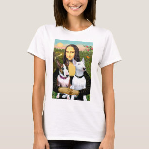 Bull Terrier (Zwei) - Mona Lisa T-Shirt