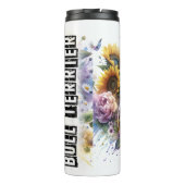 Bull Terrier's Butterfly Garden Thermosbecher (Rückseite)